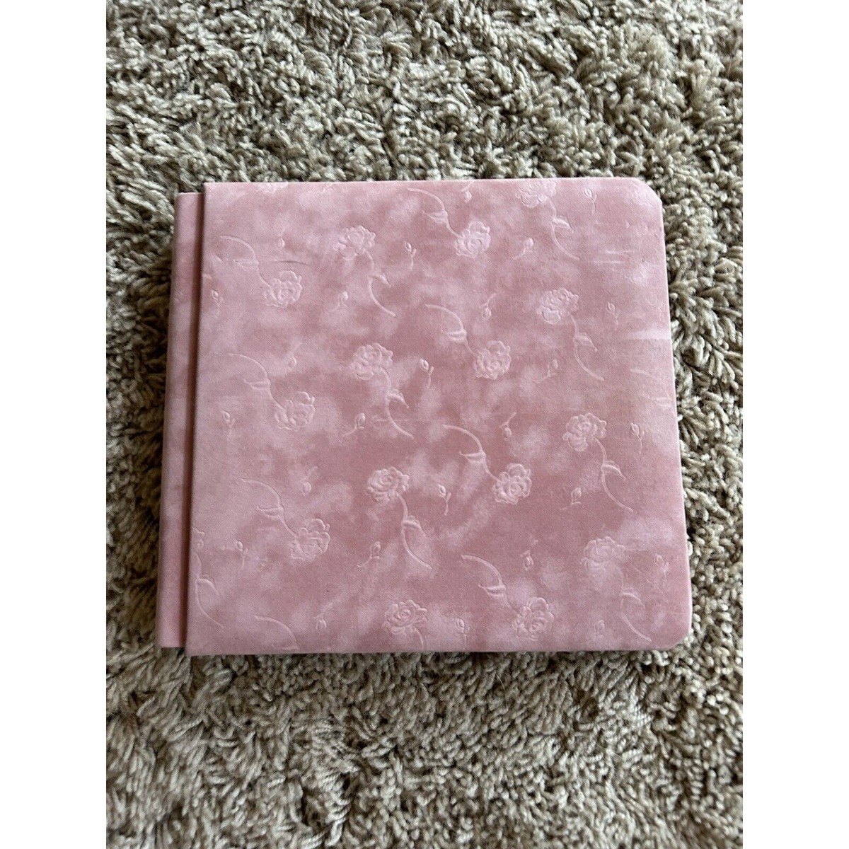 LOT 2 Creative Memories 7x7 Scrapbook Album Mauve Roses
