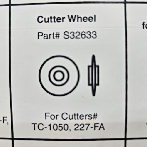Imperial Tool TC-1050 Tube Cutter Replacment 2 Wheels 1 Screw Kit OEM USA 227-A - Picture 5 of 7