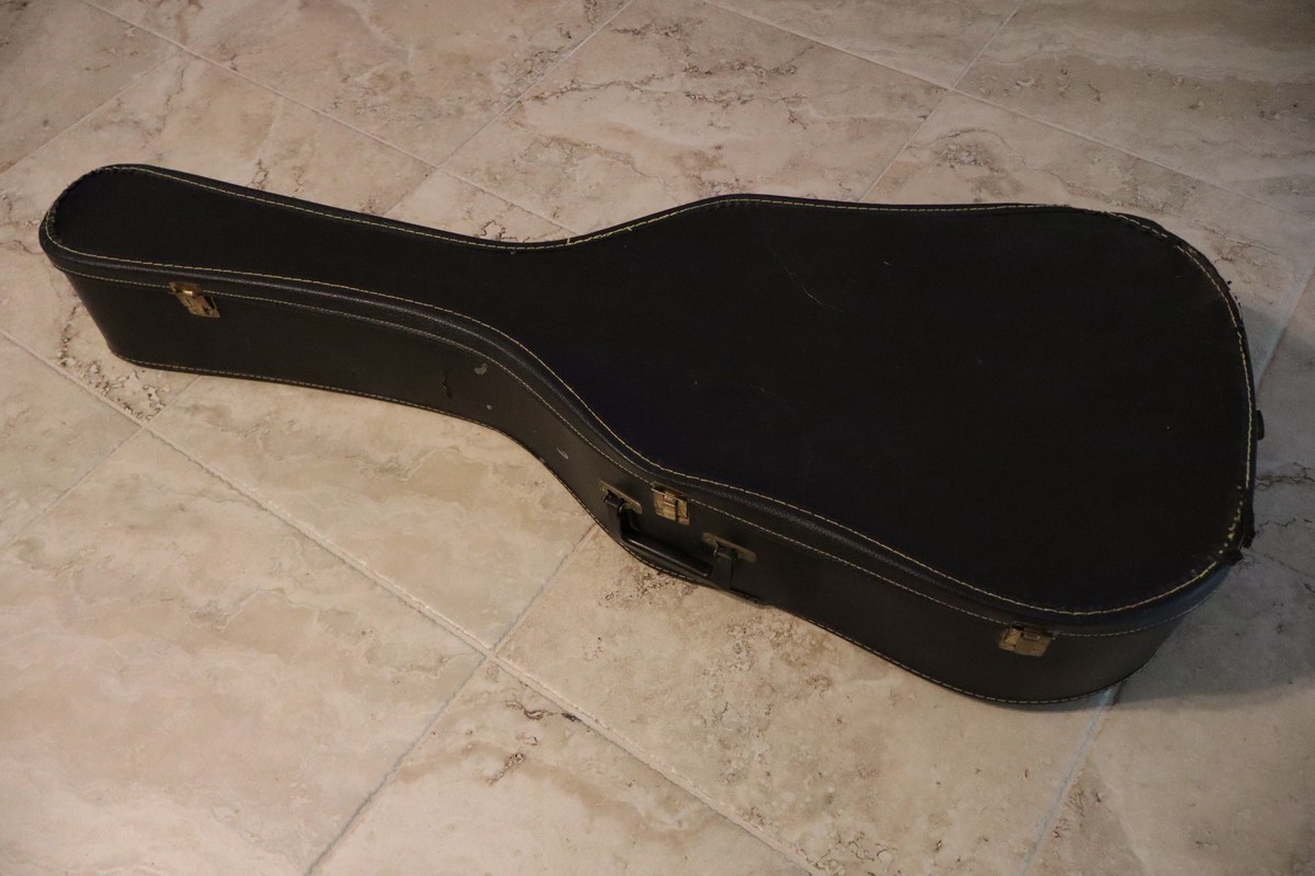 Fender Avalon Natural Vintage Acoustic Guitar-With Hard Case as