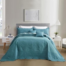 Oversized King Bedspread, Ultrasonic Lightweight Bedding Cover, Paisley Patte...