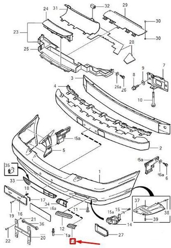 Volvo S70 V70 1998 1999 2000 Pare-chocs Grille d'origine 9151510 - Picture 8 of 9