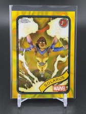 2025 Topps Chrome Marvel #8 Solarus 1st Appearance Yellow Lava Refractor