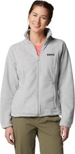 Women's Columbia Benton Springs Gray Full Zip Fleece Jacket Size XLarge 65.00