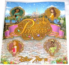 New Disney Pin BOOSTER SET Princess Hearts AURORA BELLE TIANA JASMINE Storybook