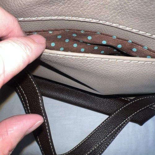 CHALA Sweet Messenger Mid Size Daisy Warm Gray Shoulder Purse - Picture 7 of 7