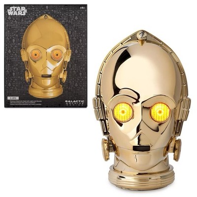 Disney Parks D23 Expo Star Wars Galactic Archive C-3PO Light-Up Helmet New