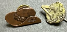 ANZAC D&Y 1948 Cowboy Slouch Hat Australia Badge Pin Cash's  rising sun Brooch