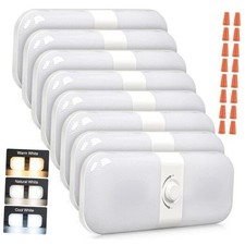 RV Lights Interior 1700LM, 3 Color TEM Camper Lights, Dimmable 12v Volt 8PACK