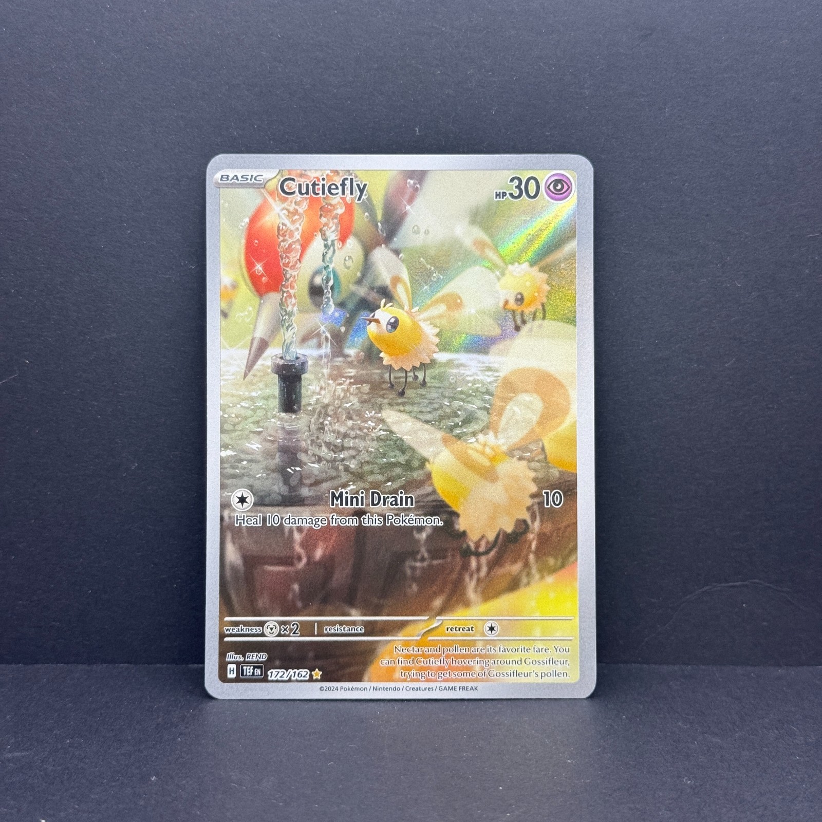 Cutiefly 172/162 SV05 Temporal Forces Holo TCG Pokemon Illustration NM