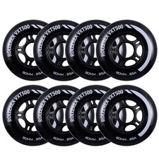 Rollerex VXT500 Inline Skate Wheels 8Pack 85A Durable Roller Blade Wheels fo...