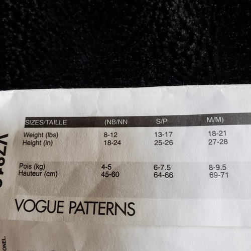 Vogue For Me 7818 Infant Jacket & Dress Sizes NB S M 8-21 lbs UNCUT - Picture 8 of 9