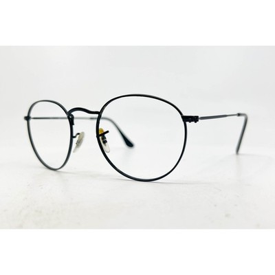 Ray-Ban RB 3447V Eyeglasses Unisex Black Round Metal Frame 50-21-145