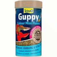 Tetra Guppy Colour Mini Flakes- Fischfutter FüR Alle Guppys Feines Flockenfutter