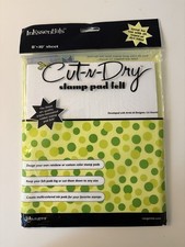 Inkssentials Cut-N-Dry Stamp Pad Felt Size 8x10 Customize Ink Pads Vintage New 