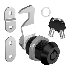 Toolbox Cam Lock 5/8" with Two Keys for RV Cabinet Mailbox File Cabinet Door