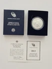 2013-W BURNISHED AMERICAN SILVER EAGLE IN OGP WITH COA