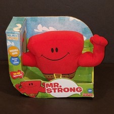 The Mr Men Show Mr Strong Talking Plush Figure 2009 Fisher Price Little Miss NEW