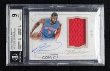 2014-15 Panini Flawless 15/25 Andre Drummond #PA-AND BGS 9 MINT Patch Auto 3d3