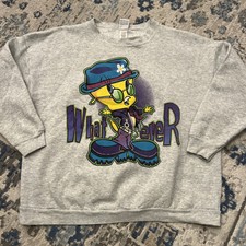 VINTAGE Tweety Bird Whatever Sweatshirt XL Made In USA 90s Gray Boxy