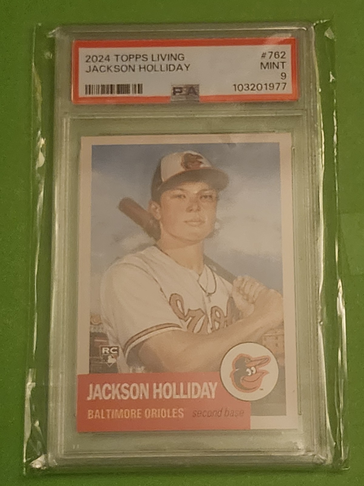 2024 Topps Living Set #762 Jackson Holliday RC PSA 9