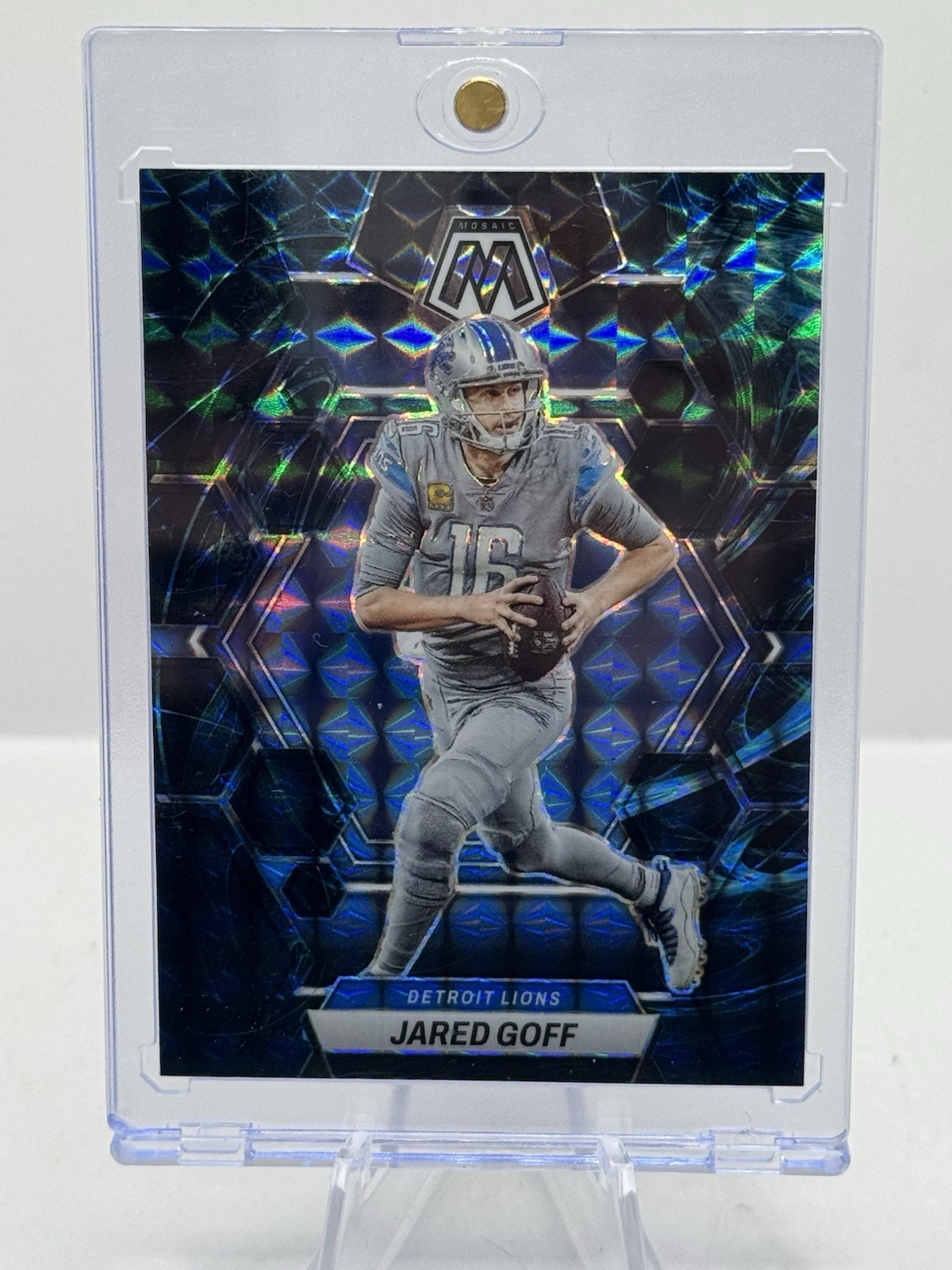 Jared Goff Genesis Prizm 2023 Panini Mosaic #185 Detroit Lions