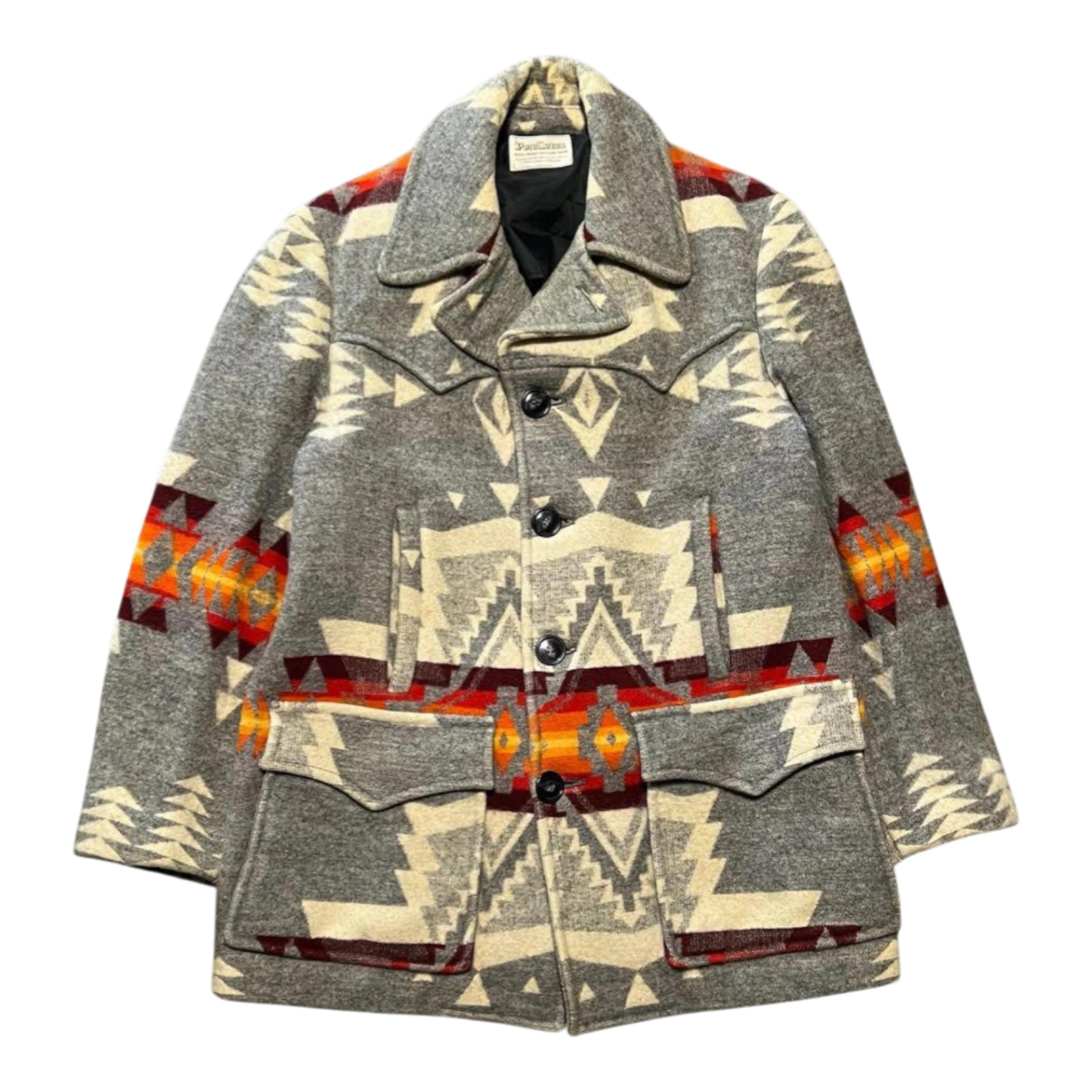 Pendleton Vintage Native Pattern Wool Jacket L 70… - image 1
