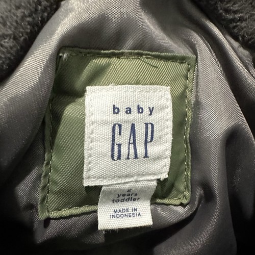 Gap Boys Jacket 5 Years Green Hooded Winter Warm AK5 - Picture 5 of 5