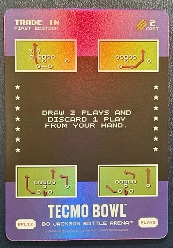 2026 Battle Arena Tecmo Bowl Trade In Bonus Play BPL12 Battlefoil Rare