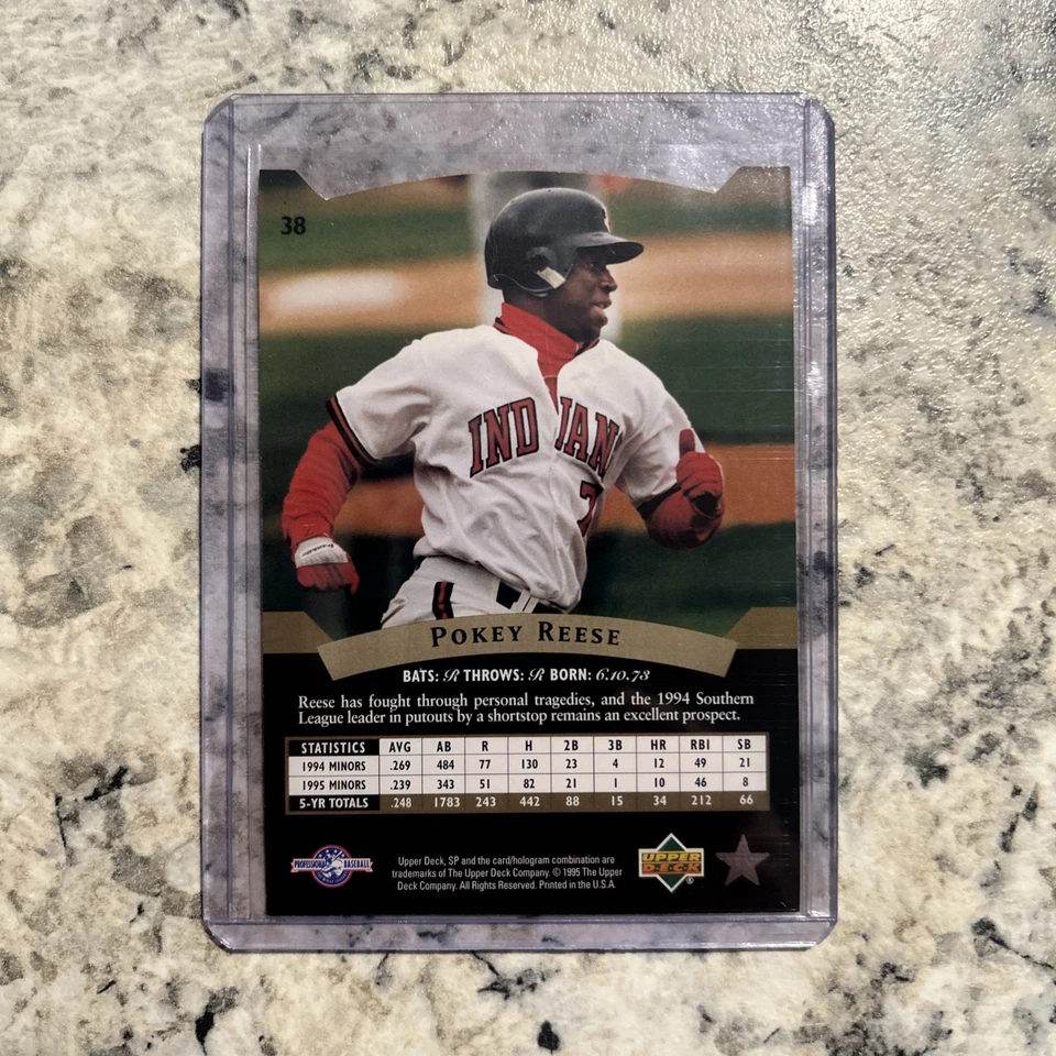 1995 SP Top Prospects - #38 Pokey Reese - Image 2 of 2