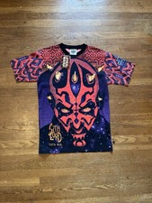 Vintage 1999 Star Wars Episode One Sith Lord Darth Maul All Over Print Lee Shirt