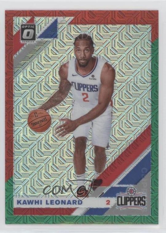 2019-20 Panini Donruss Optic Choice Red & Green Prizm Kawhi Leonard #30 10le