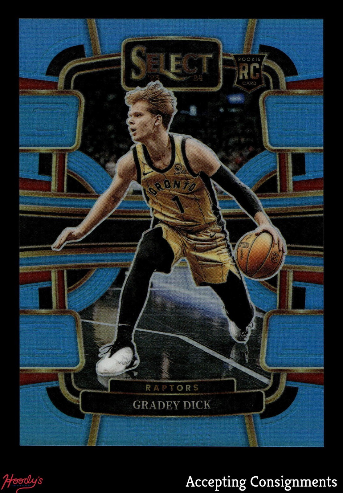 2023-24 Select Prizms Light Blue #90 Gradey Dick RC ROOKIE CONCOURSE 279/299