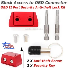 OBD II Anti-theft Kit OBD2 Port Security Lock Tool Block Access to OBD Connector