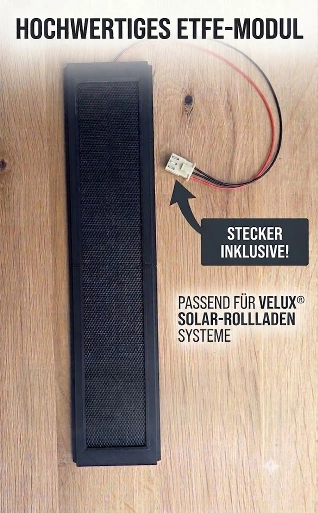 Premium Solarpanel passend für Velux Solar-Rollladen SSL V22 BJ. 2012-2022