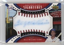 2007 Sweet Spot Classic Legendary Red Stitch Blue Ink Billy Williams Auto 1h1