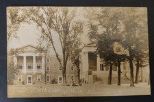 1939 Old College Hall Newark DE Real Photo Postcard University Of Delaware RPPC