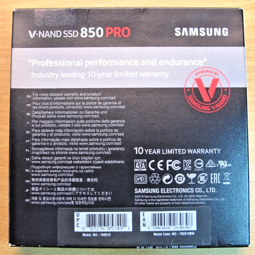 Samsung 850 Pro 512GB,Internal,2.5 inch (MZ-7KE512) Solid State