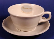 Fred Harvey GOLD LION Cup & Saucer SYRACUSE CHINA September 1966