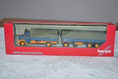 Herpa 1:87 MAN F8 Hauber Hängerzug unbespielt in OVP