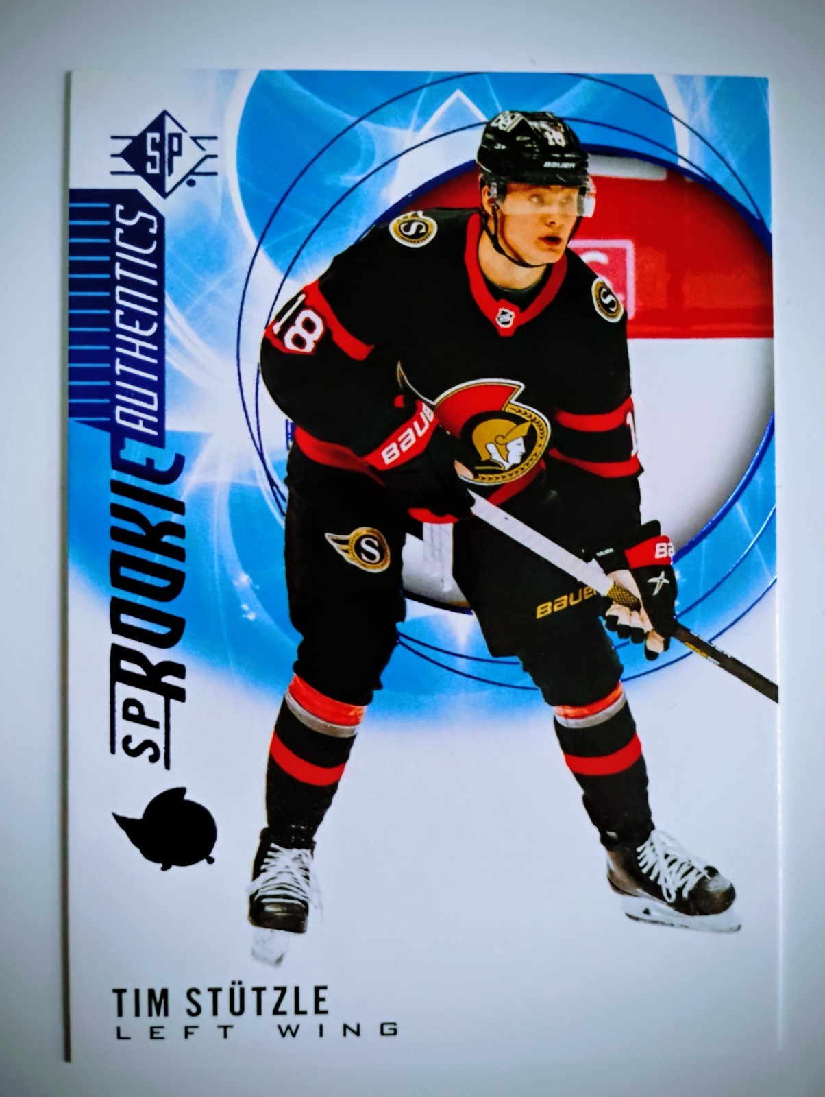 20 21 SP ROOKIE AUTHENTICS BLUE TIM STUTZLE RC #112