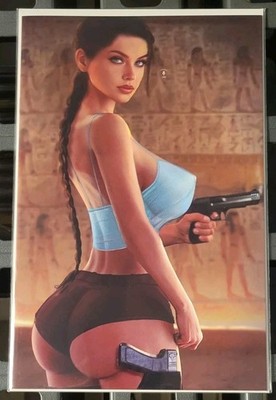 Bigg Pigg Origin Story #1 LARD Lara Croft Tomb Raider Virgin Variant - NM