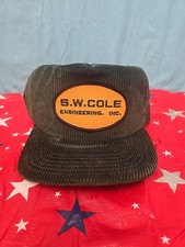 Snapback Hat Corduroy Hunter Green w/ Yellow Patch 