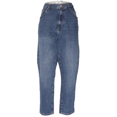 C&A, Jeans, Größe: 44, MOM, Blau, Baumwolle/Elasthan, Einfarbig, Denim #Qdp