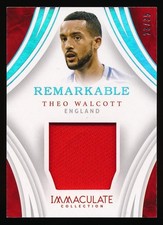 2017 Panini Immaculate Soccer Theo Walcott Remarkable Jersey Holo #'d 23/35