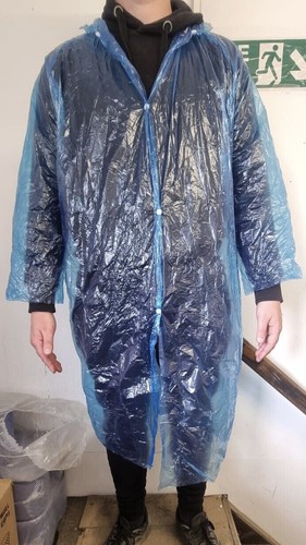 100x PPE Adult Coverall Coats - Disposable Protective Suits, Unisex, One Size - Picture 3 of 7