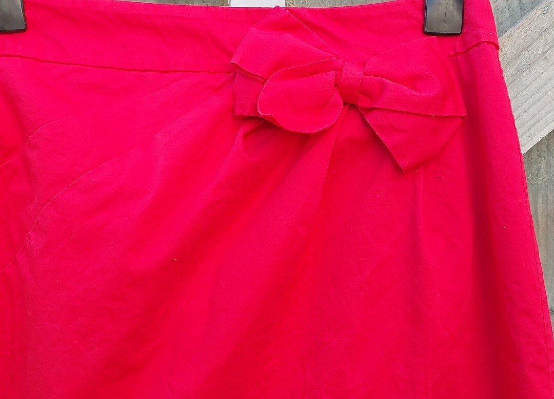 Oasis Pink/Red Midi Skirt Size 10/36 UK