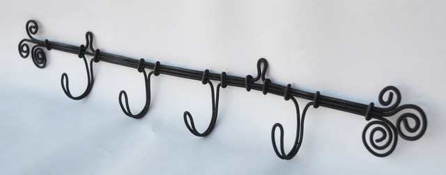 Antique Wire Work Wall Hanging Rack Coat or Towel with 4 Hooks Antique Wire Work Wall Hanging Rack Coat or Towel with 4 Hooks