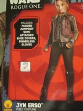 Star Wars Girls Sz M Rogue One Jyn Erso Medium Rebellion Rebel Halloween Costume