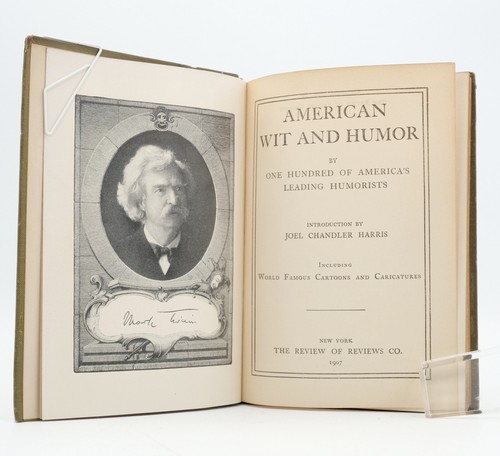 4 Volumes American Wit & Humor Review of Reviews Co. 1907-1909 Mark Twain+ G+ - Picture 5 of 11