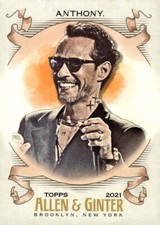 2022 Topps Allen & Ginter #269 Marc Anthony - Actor & Musician